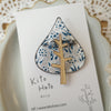 Kito Hato Handmade Brooch - Tree (turquoise blue)
