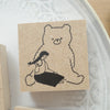 Cotori Cotori Rubber Stamp - Girl with bear