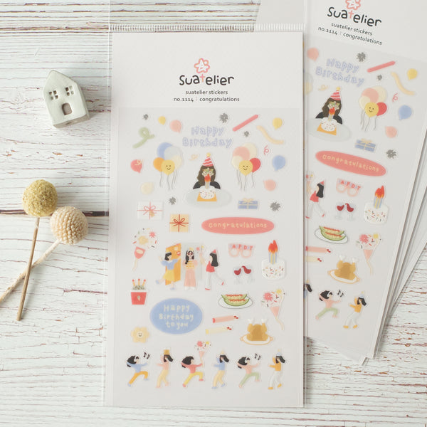 Suatelier sticker - congratulations 1114