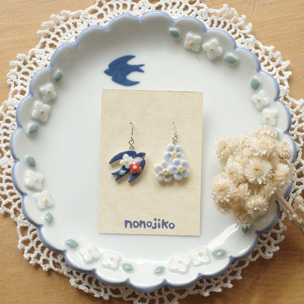 Nonojiko Handmade Accessories - Pierce tsubame  (30)