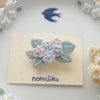 Nonojiko Handmade Accessories - Brooch Forget-me-not (15)