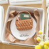 Ma*LuLu Handmade Accessories - Leather Brooch Mini Basket Notebook