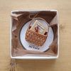 Ma*LuLu Handmade Accessories - Leather Brooch Mini Basket Notebook