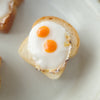 Rye handmade accessories - miniature brooch - Sunny-side-up