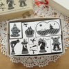 Rakui Hana Chess Stamp Set