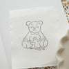 Rakui Hana rubber stamp - Teddy Bear