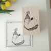 monokoto store rubber stamp - Girl Reading [Akiko Okajima]