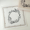 monokoto store rubber stamp - Frame -birds and flowers [Akiko Okajima]