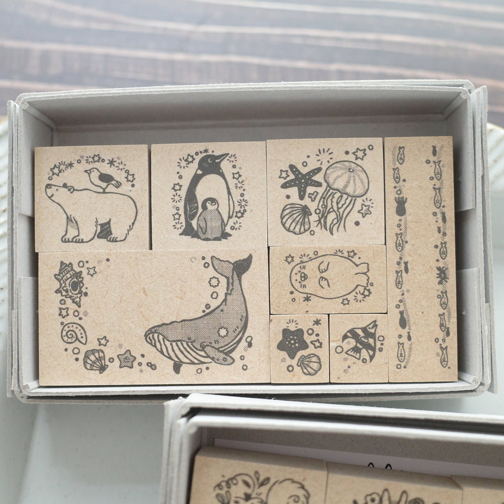 Stamp Marche rubber stamp - Animals set