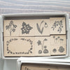 Stamp Marche rubber stamp - Flower set