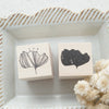 Nonnlala rubber stamp - Botanical A (set of 2)