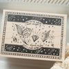 Nonnlala rubber stamp - Lily of the valley frame