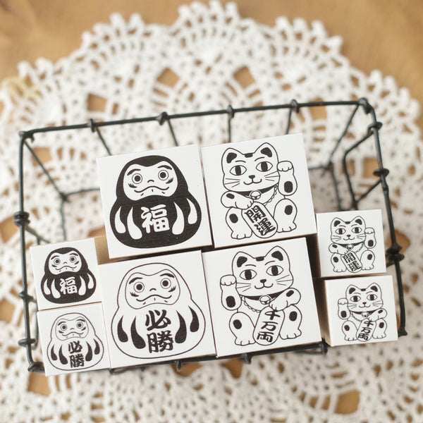 Japanese rubber stamp - Luck