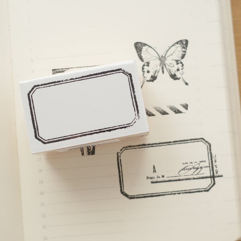 Yohaku rubber stamp - Label