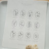 Hutte Paper Works Stamp - Birthday flowers