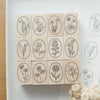 Hutte Paper Works Stamp - Birthday flowers