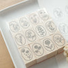 Hutte Paper Works Stamp - Birthday flowers