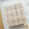 Hutte Paper Works Stamp - Birthday flowers