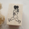 Krimgen rubber stamp - Carrying a heart