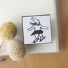 Kocka Stamp - Skating rabbit 2