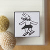 Kocka Stamp - Skating rabbit 2