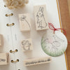 Ecru Forest rubber stamp - Animals and flowers set (set of 8)