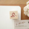 Littlelu rubber stamp - 1.5cm x 1.5 cm