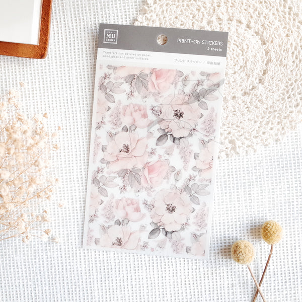 MU Print-On Sticker - Flower Series 12-Flowers