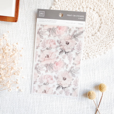 MU Print-On Sticker - Flower Series 12-Flowers