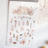 MU Print-On Sticker - Flower Series 45 - Xiaoshang Autumn Leaves