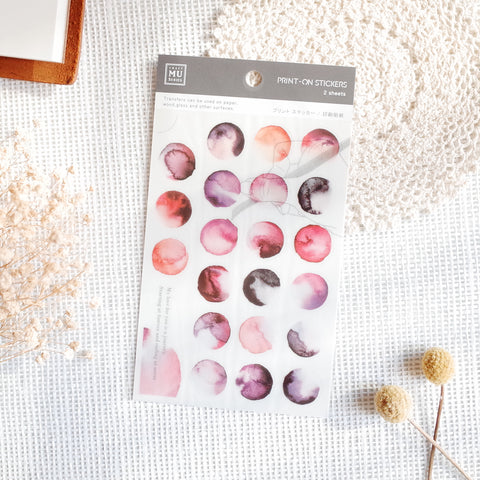 MU Print-On Sticker - Color Series 41 - Micro wine color