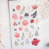 MU Print-On Sticker - Flower Series 70 - Red Orange Orange
