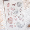 MU Print-On Sticker - Flower Series 66 - Lunar Eclipse Wood