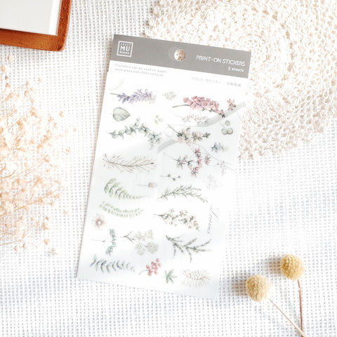 MU Print-On Sticker - Flower Series 55 - Collection Botanical Garden
