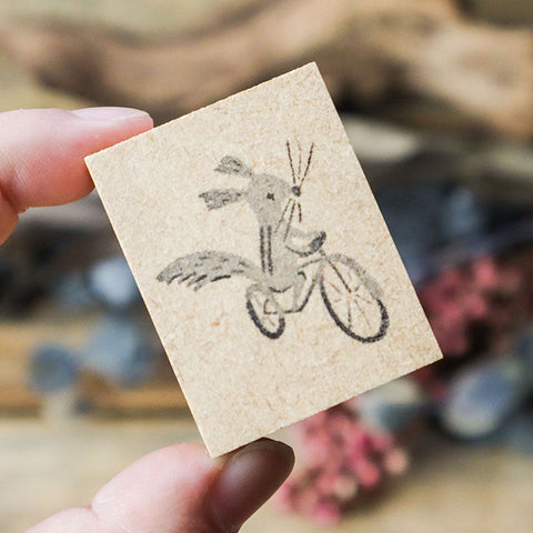 Keibunsha - Rubber Stamp - Bicycle series - Squirrel