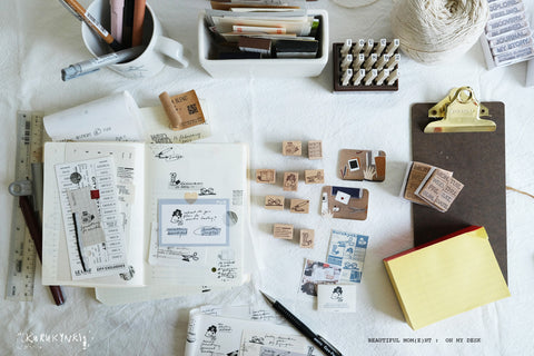 kurukynki rubber stamp - Beautiful Moment series - WRITE