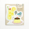 Paperi Platz x Mizutama Die-cut Mini Letter Set - Pudding
