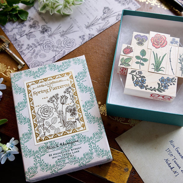 Akamegane stamp - Lady C's collection ~Spring Patterns~ (Pre-order)