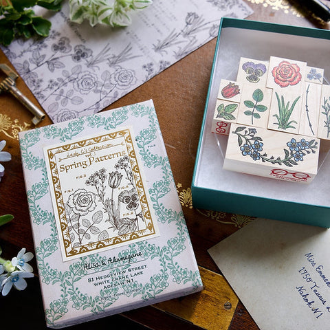 Akamegane stamp - Lady C's collection ~Spring Patterns~ (Pre-order)
