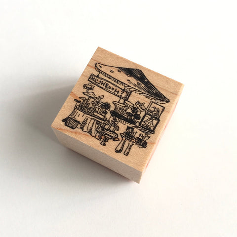 Akamegane stamp - Village by the Oaktree