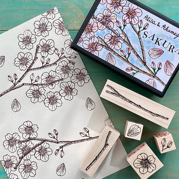 Akamegane stamp - Sakura set (Pre-order)