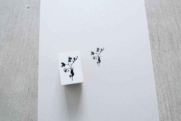 Yohaku rubber stamp - Autumn flower