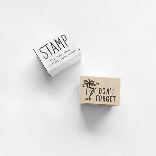 Knoop Rubber Stamp - Don't forget