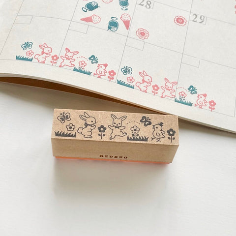 Redbug rubber stamp - Garden