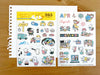 Sakuralala Clear Stamp - 365 Mar release series (set of 3)