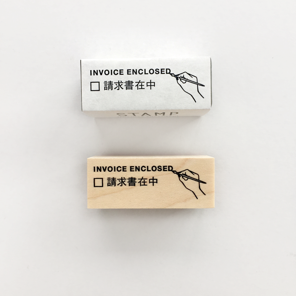 Knoop Rubber Stamp - Invoice Enclosed