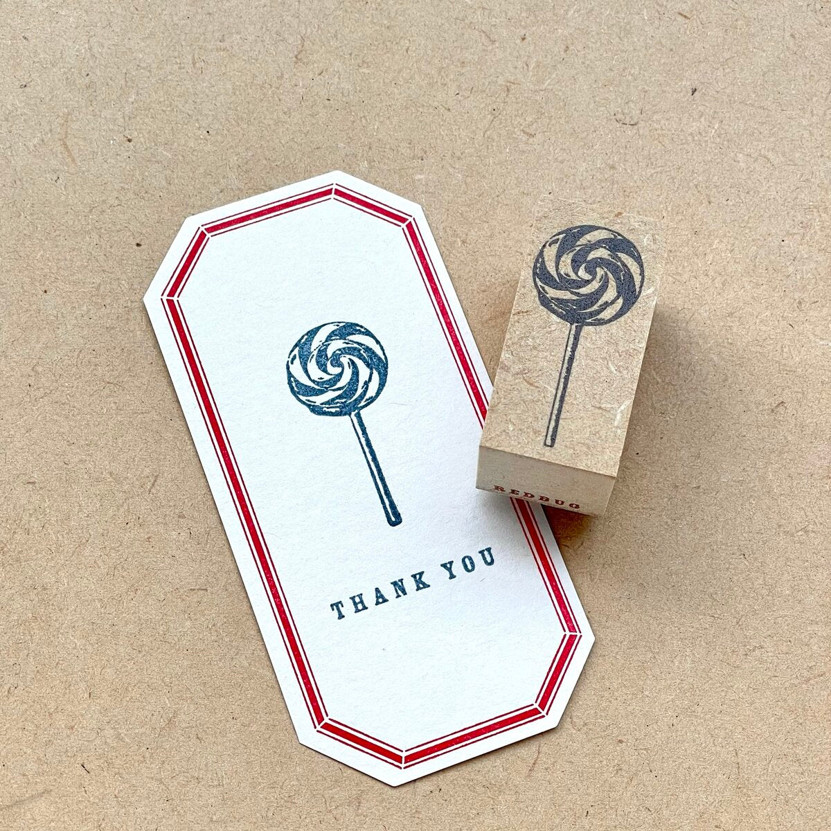 Redbug rubber stamp - Lollipop – petit zakkaya