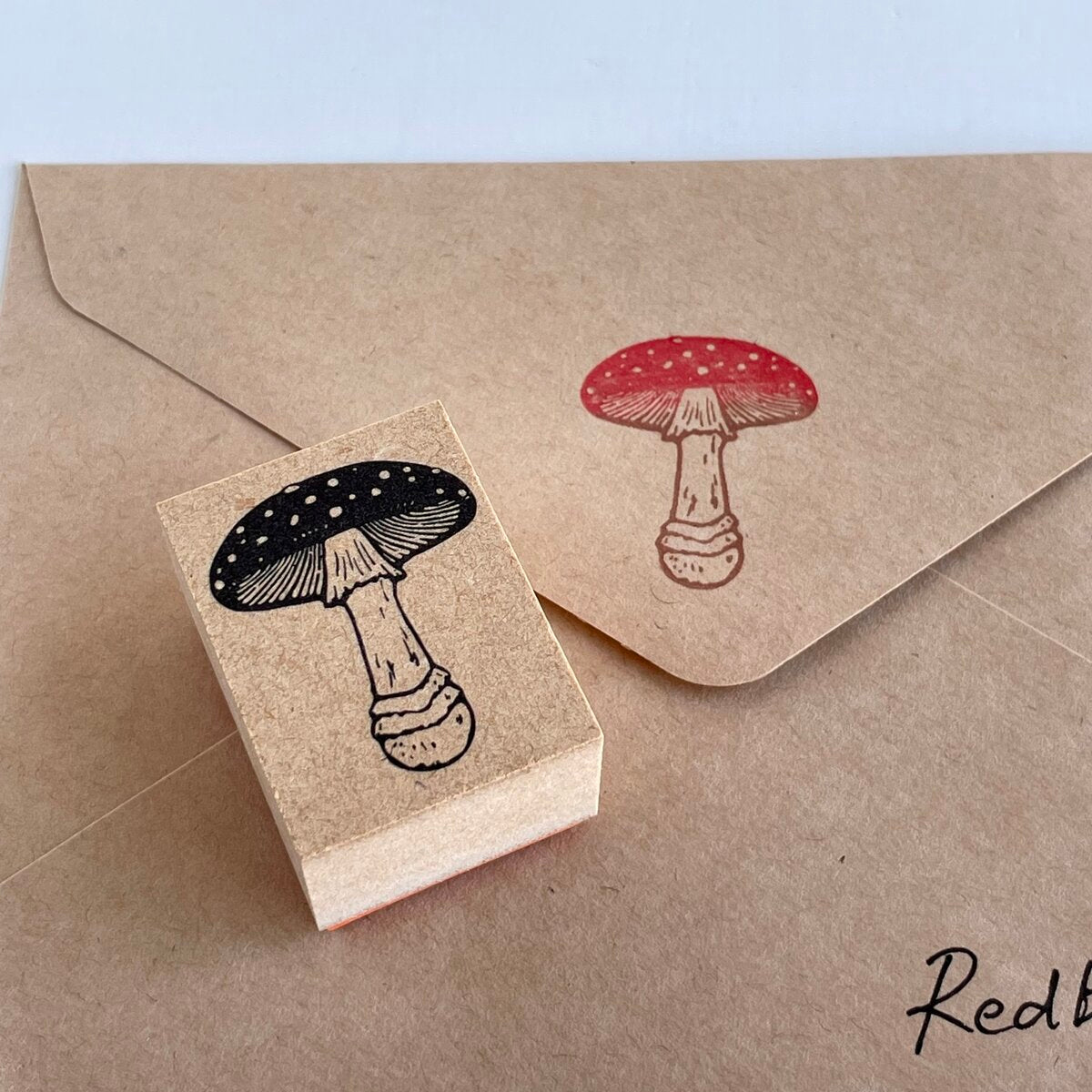 Redbug rubber stamp - Mushroom– petit zakkaya