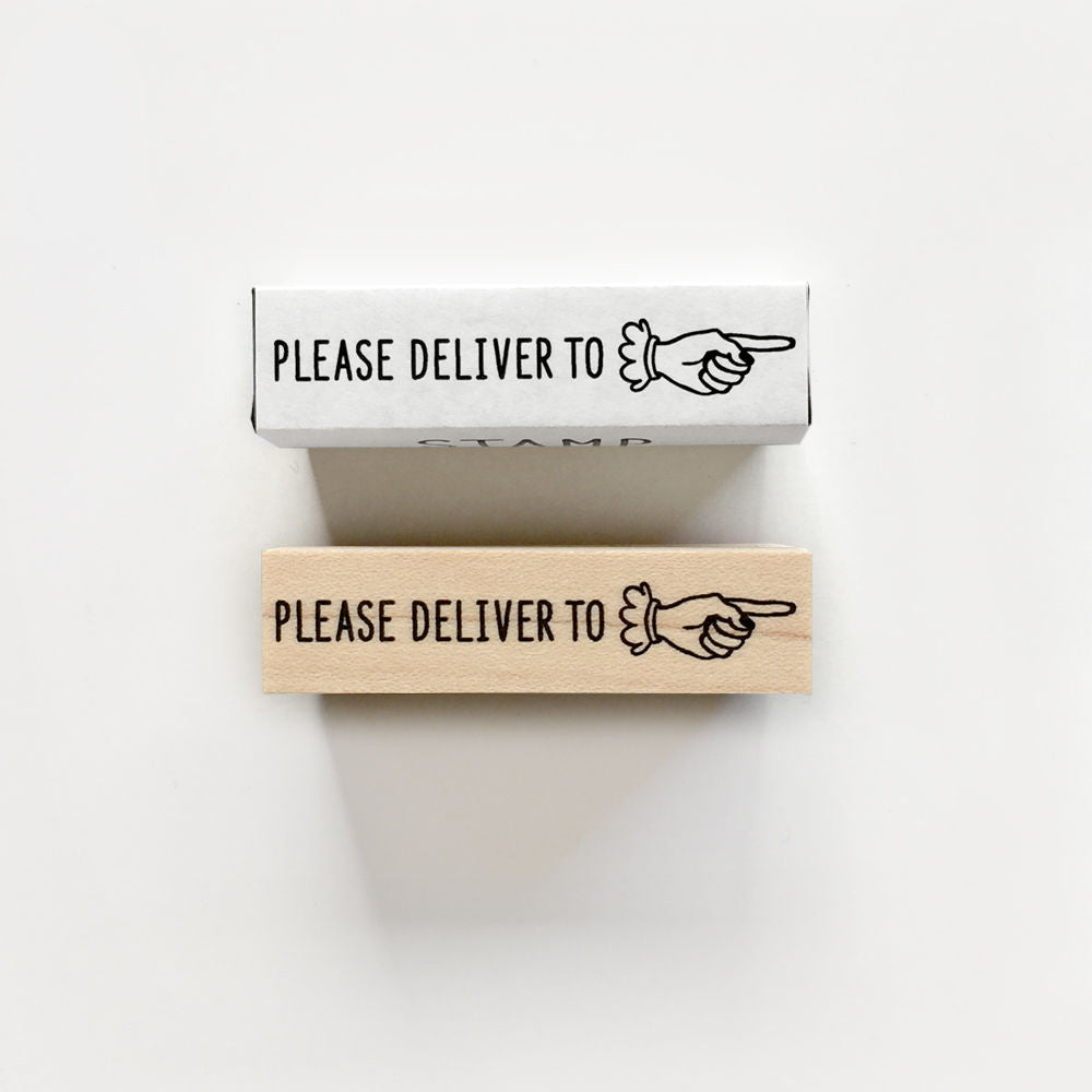 Knoop Rubber Stamp - Please deliver to