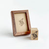 Redbug rubber stamp - Heart rabbit